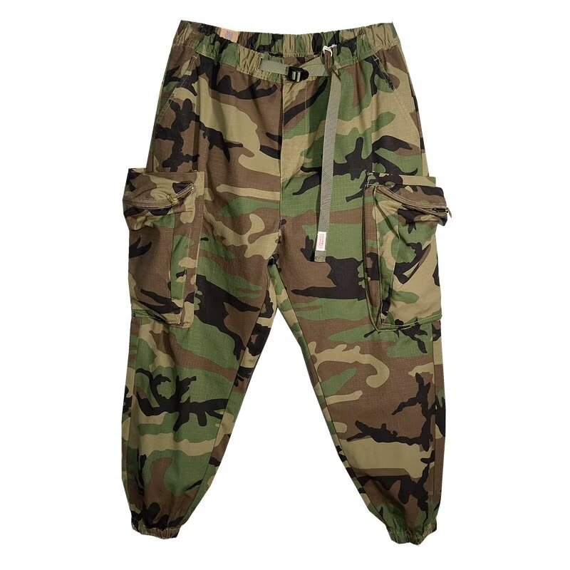 Retro High Street Camouflage Men Casual Pants